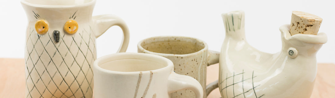 A selcection of ceramic pieces from May Fan Leung.