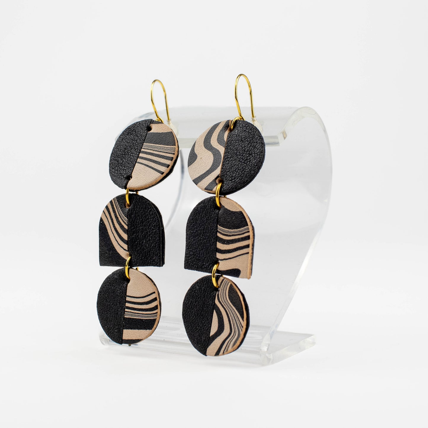 Reflected Marbled Earrings