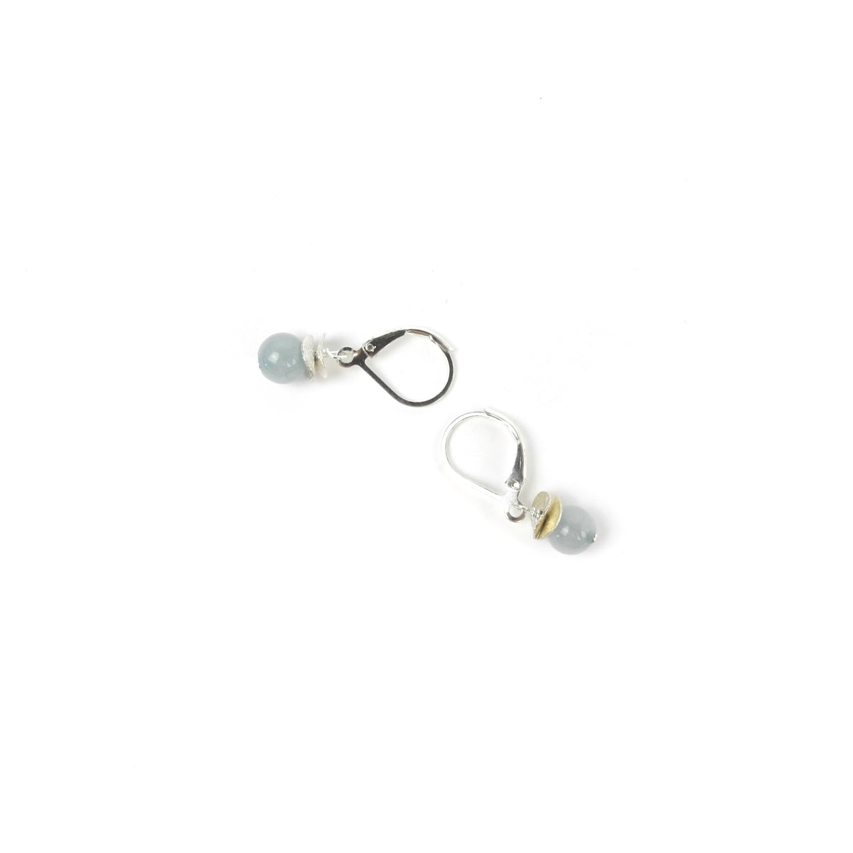 Acorn Double Brushed Petals with Gemstone Earrings