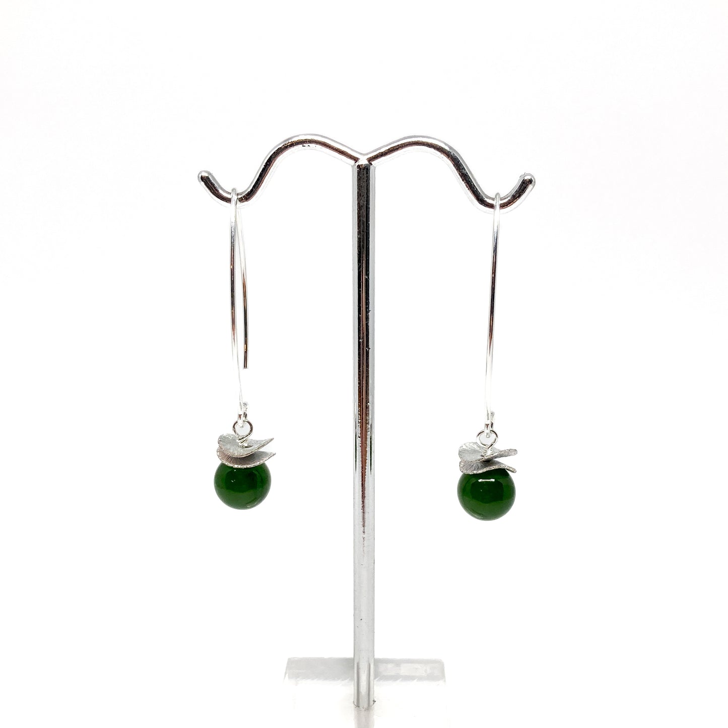 Acorn Double Brushed Petals with Gemstone Earrings