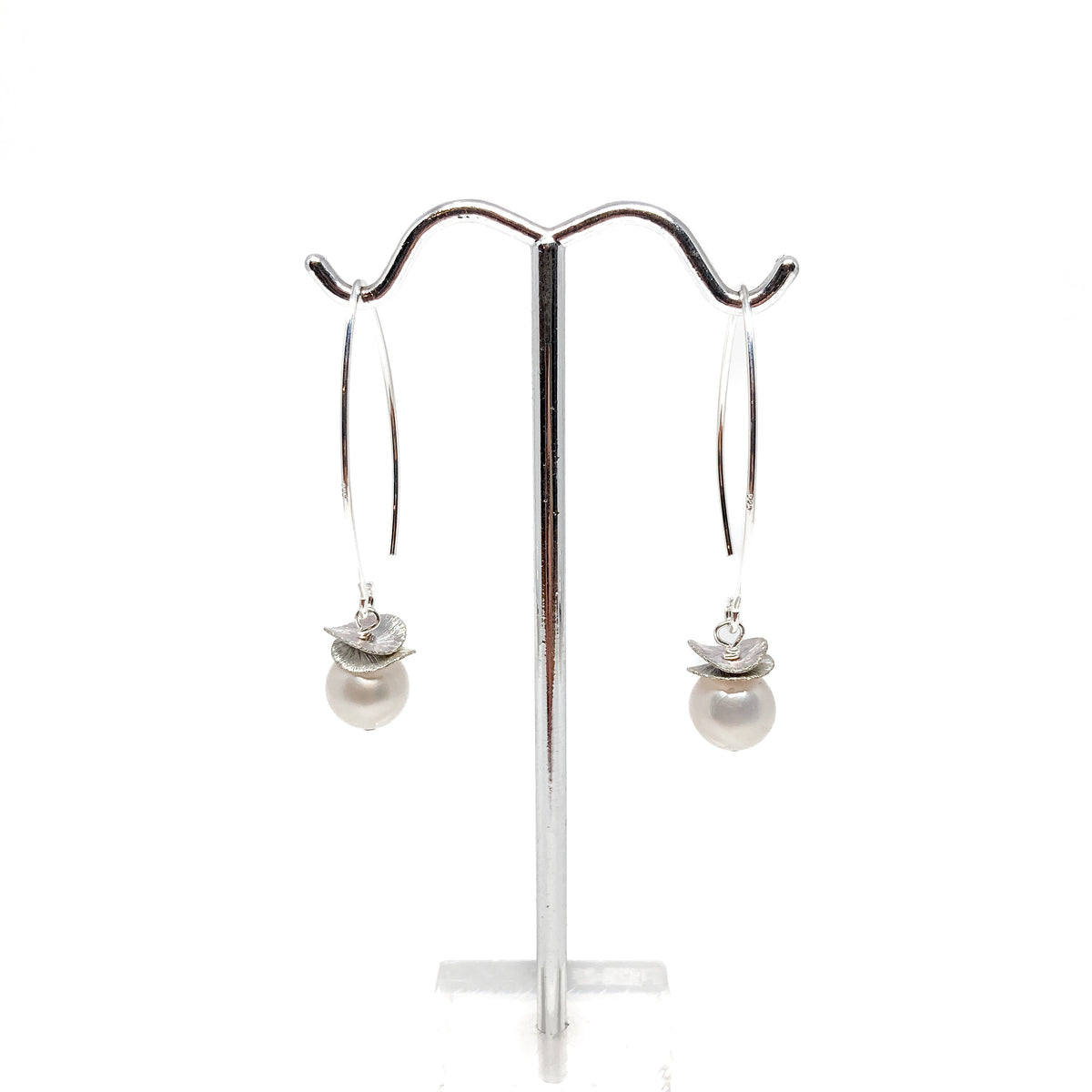 Acorn Double Brushed Petals with Gemstone Earrings