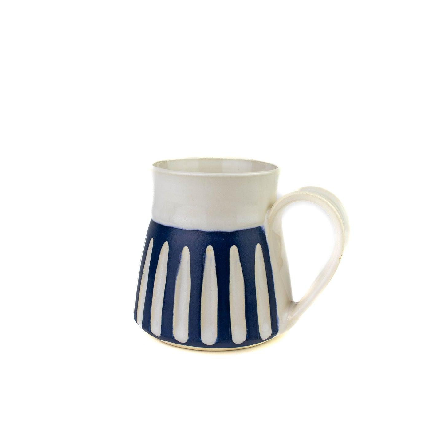 Blue/White Striped Mug