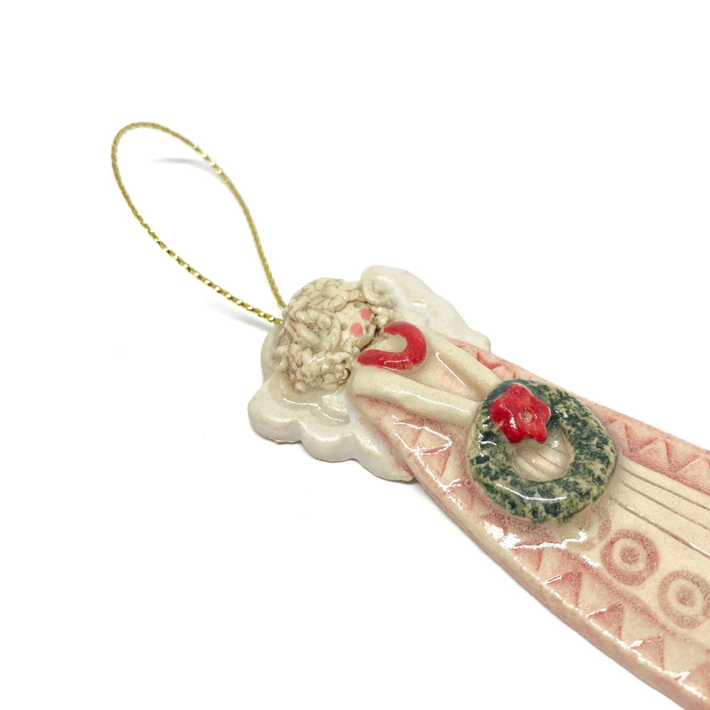 Wreath Angel Ornament