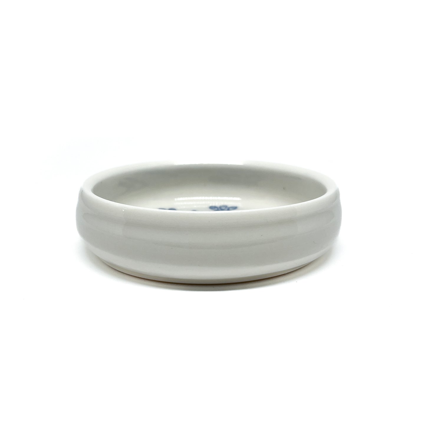Flat Blue & White Pattern Bowl