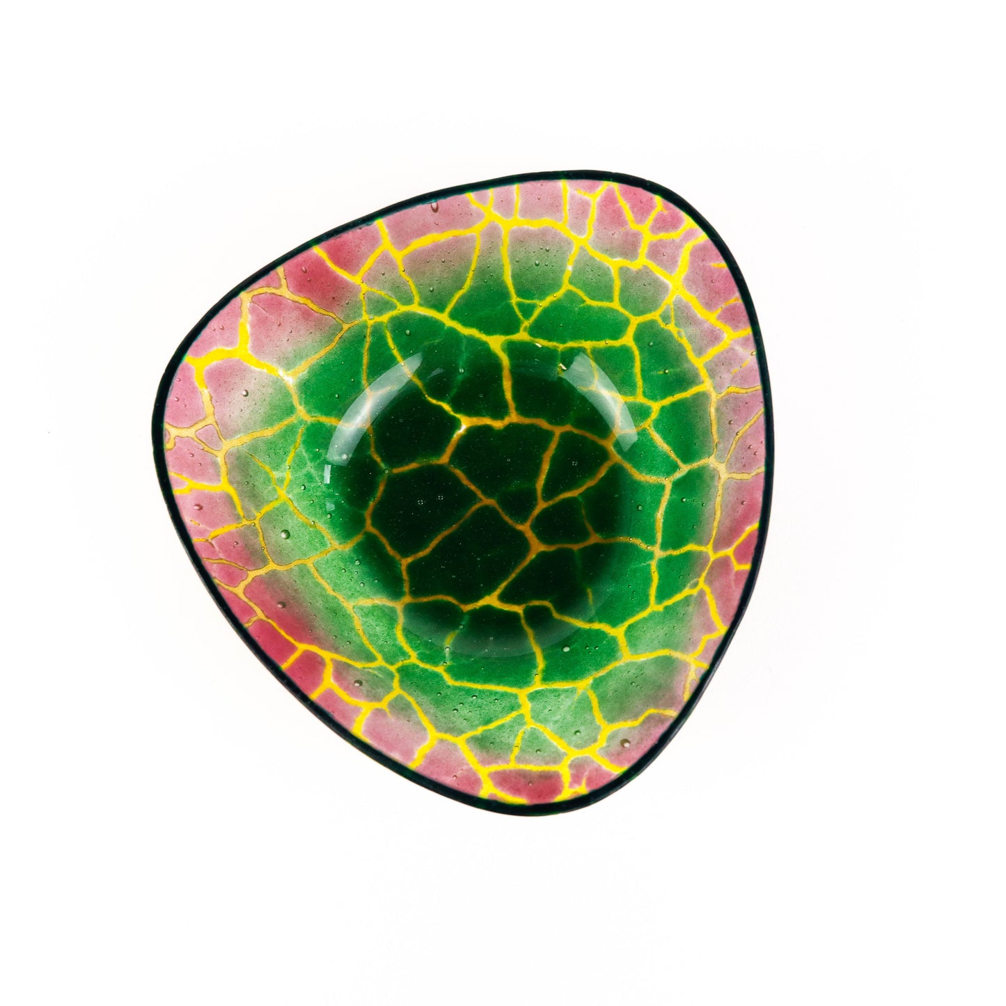 Wonky Purple Green Triangle