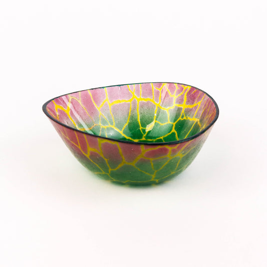 Wonky Purple Green Triangle