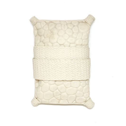 Textured Pillow Wall Sculpture by Leeann Norgard with a layered design and organic, pebble-like patterns.