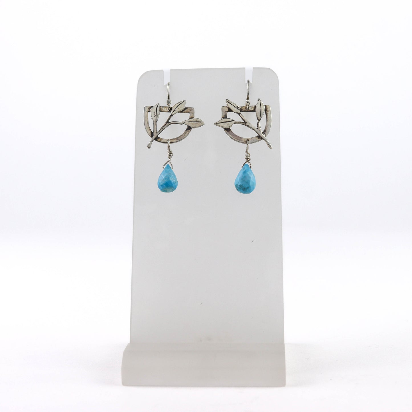 Floral and Turquoise Earrings