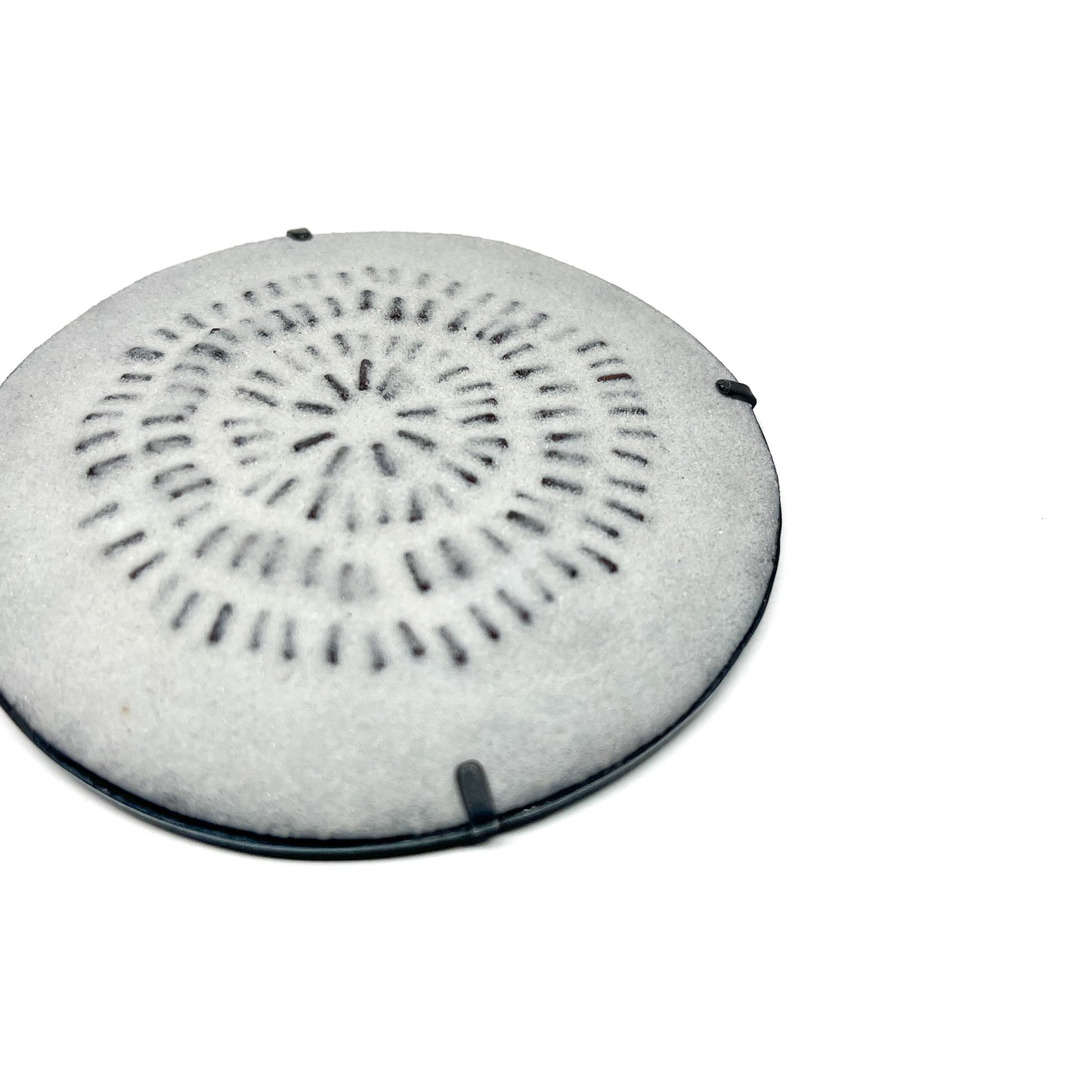 Stitched Line Sand Dollar Brooch #3