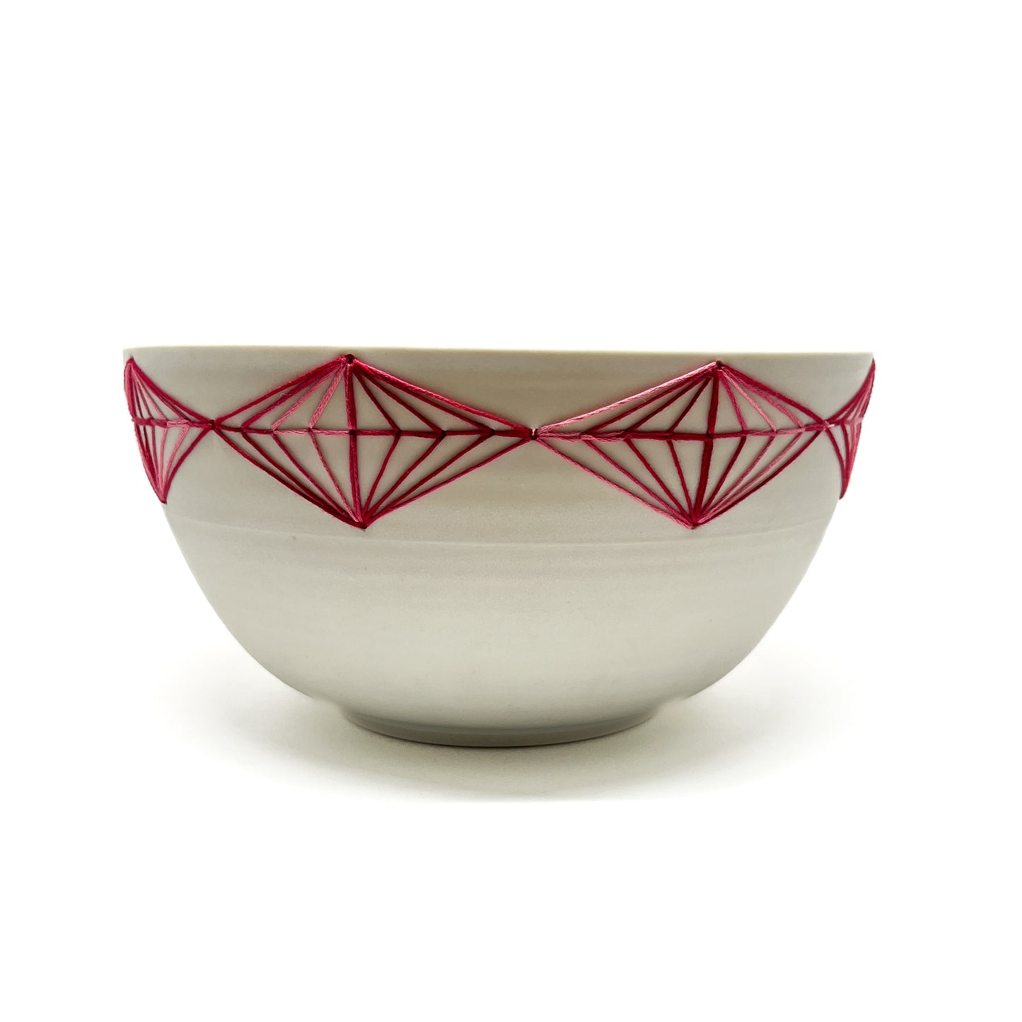 Porcelain Embroidered Diamonds Bowl #1