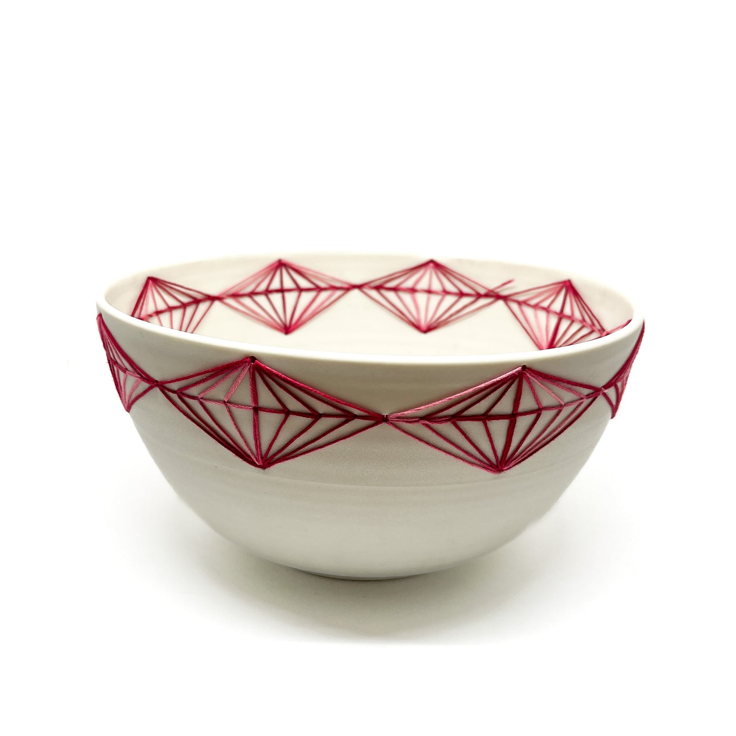 Porcelain Embroidered Diamonds Bowl #1