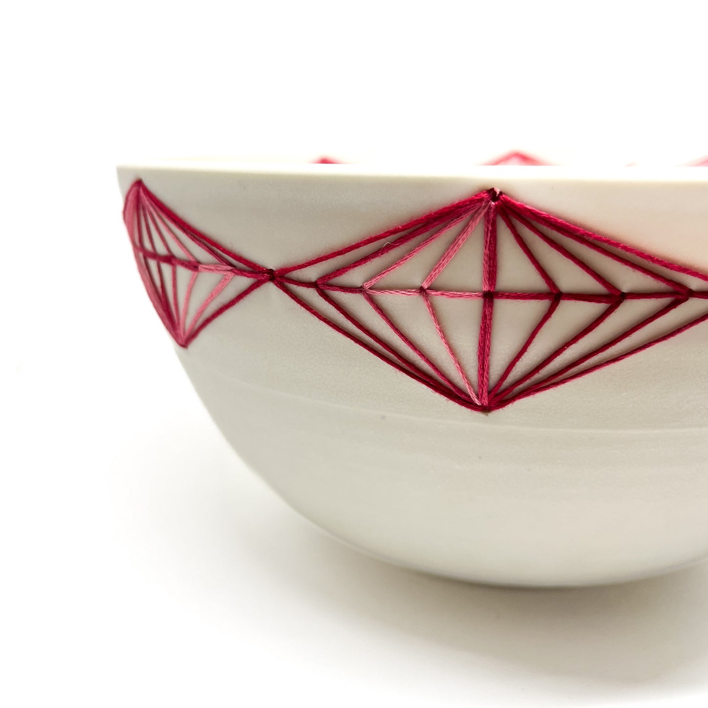 Porcelain Embroidered Diamonds Bowl #1