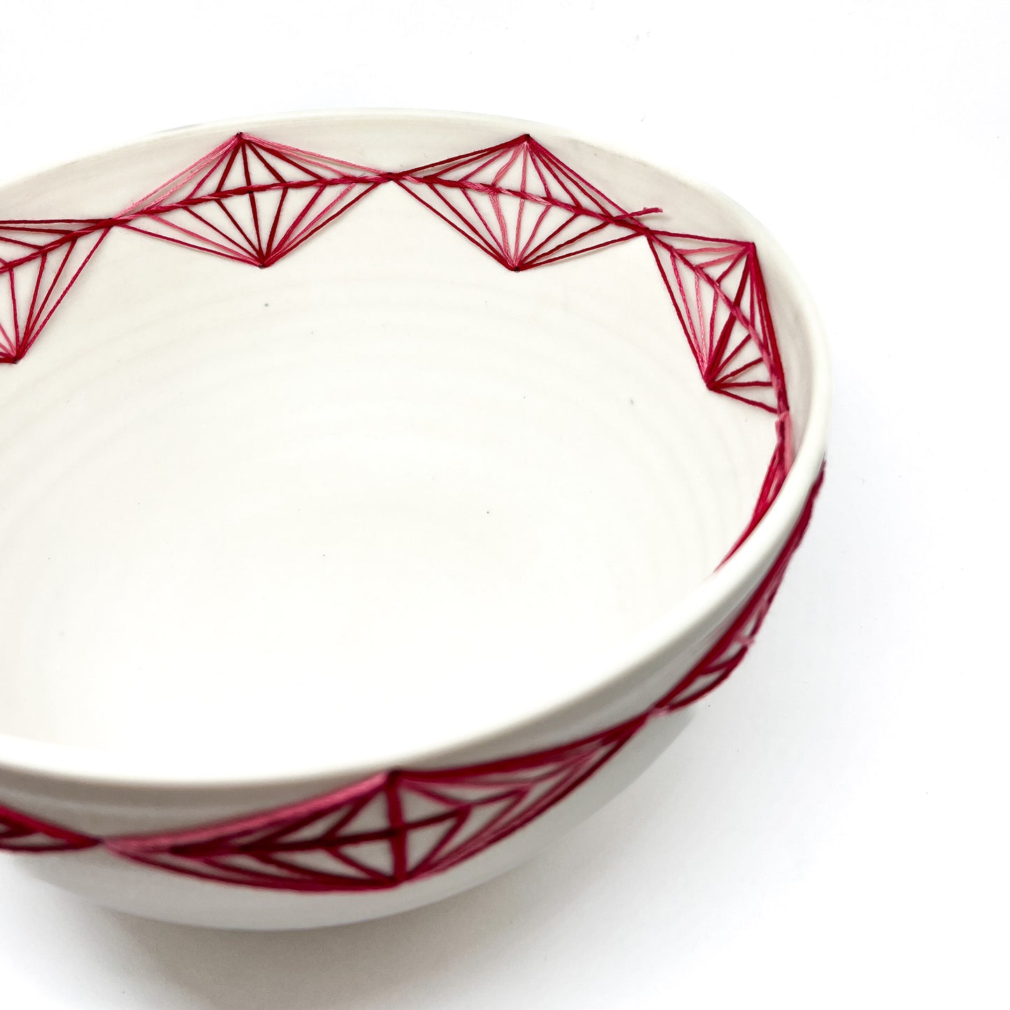 Porcelain Embroidered Diamonds Bowl #1