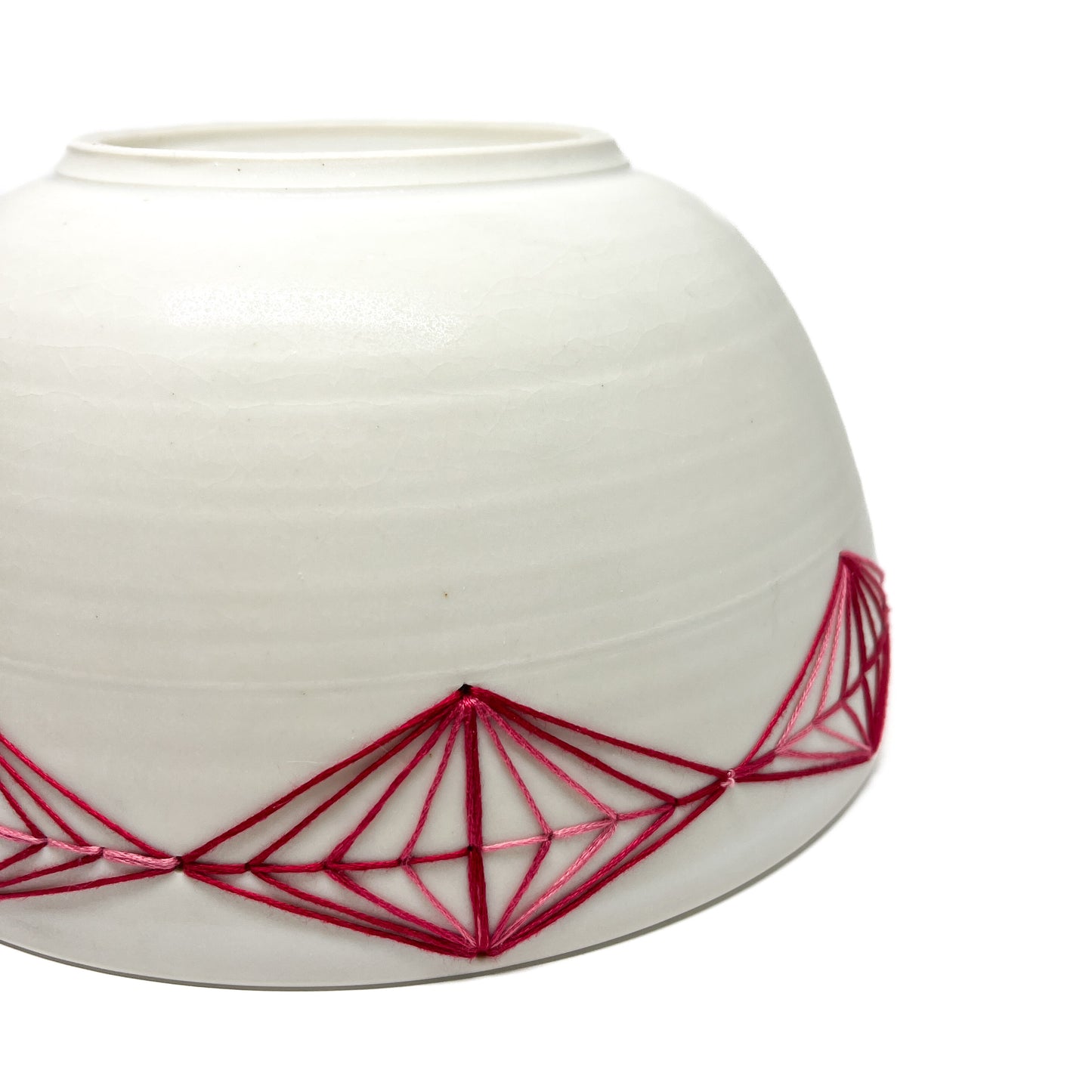 Porcelain Embroidered Diamonds Bowl #1