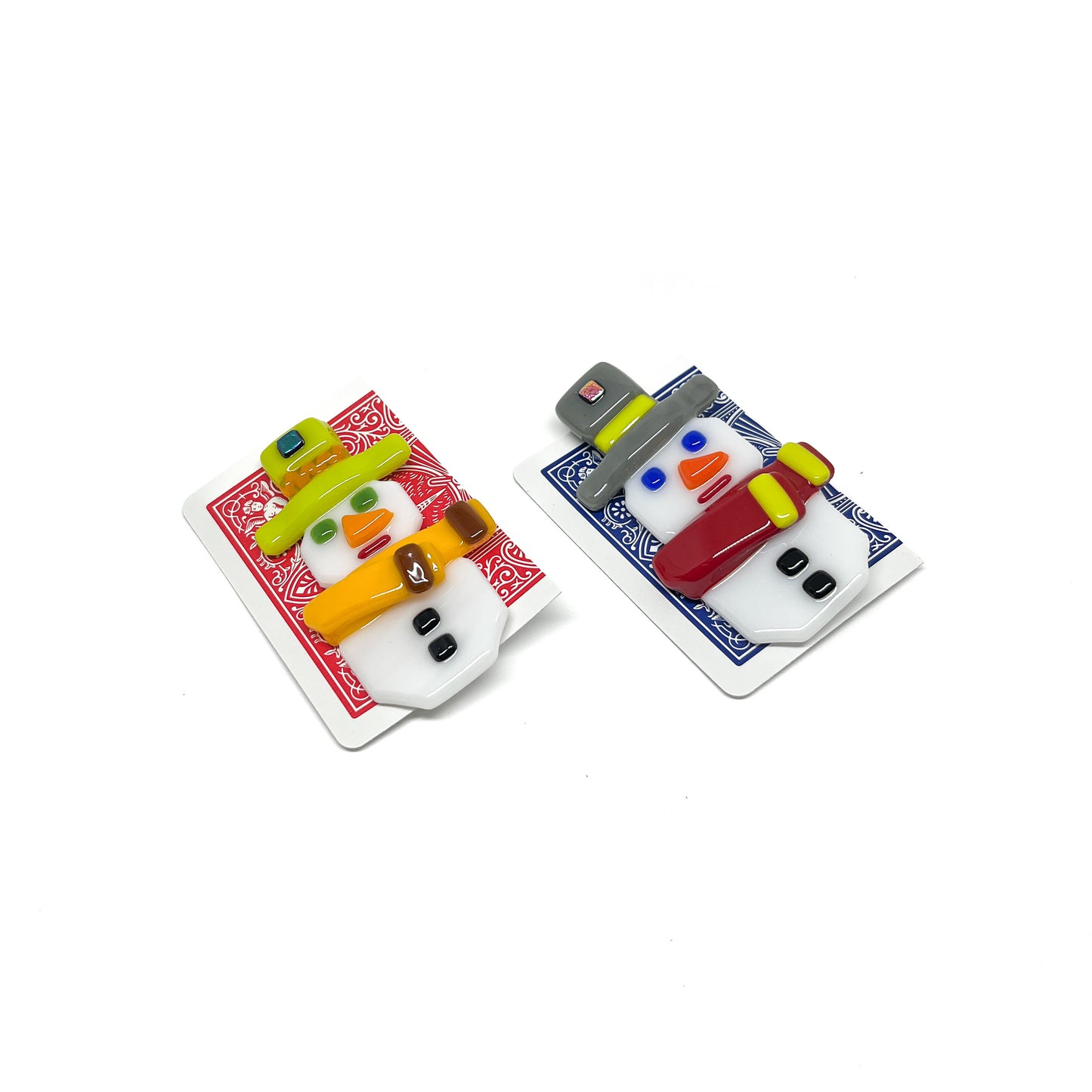 Fused Glass Christmas Pins