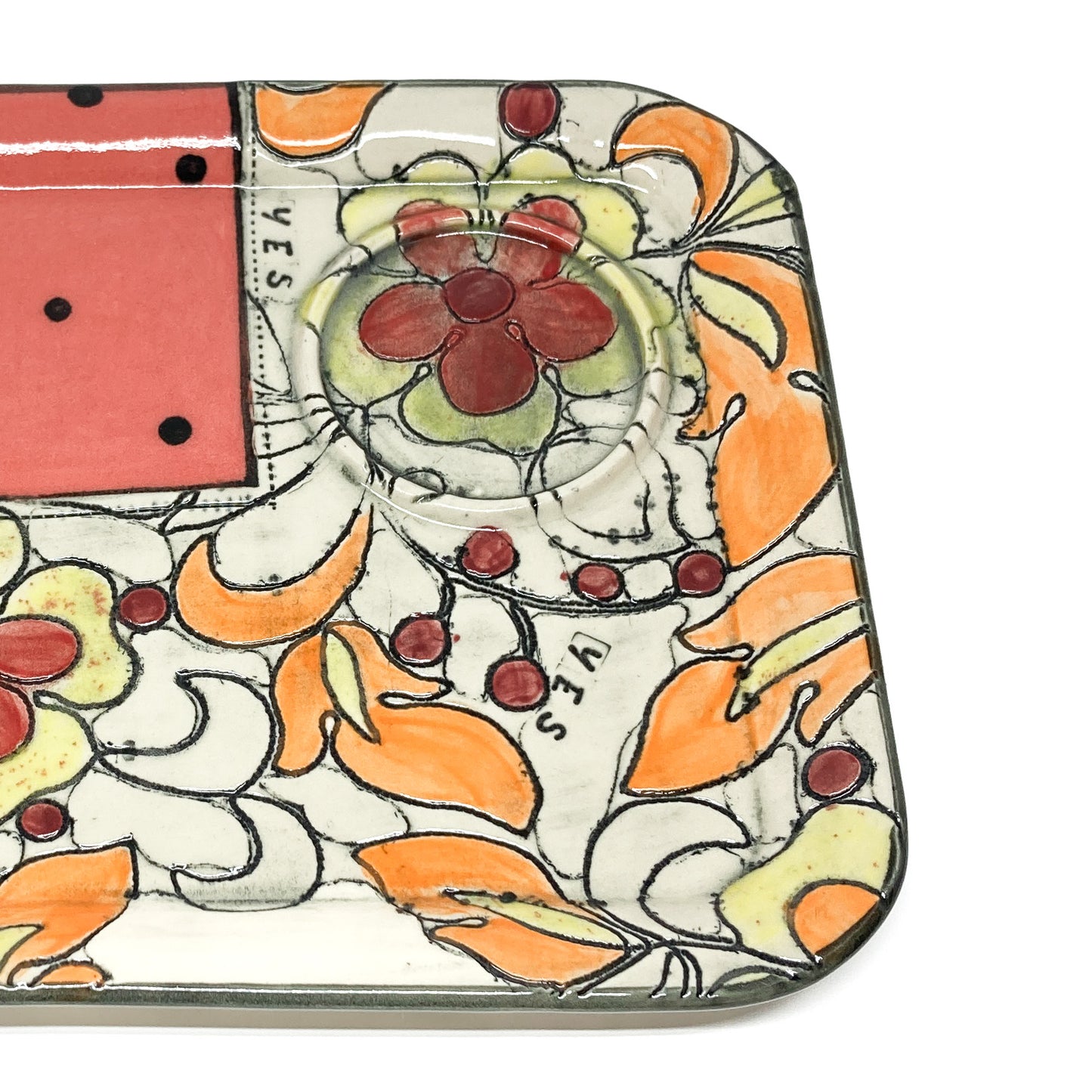 Floral Chip & Dip Set