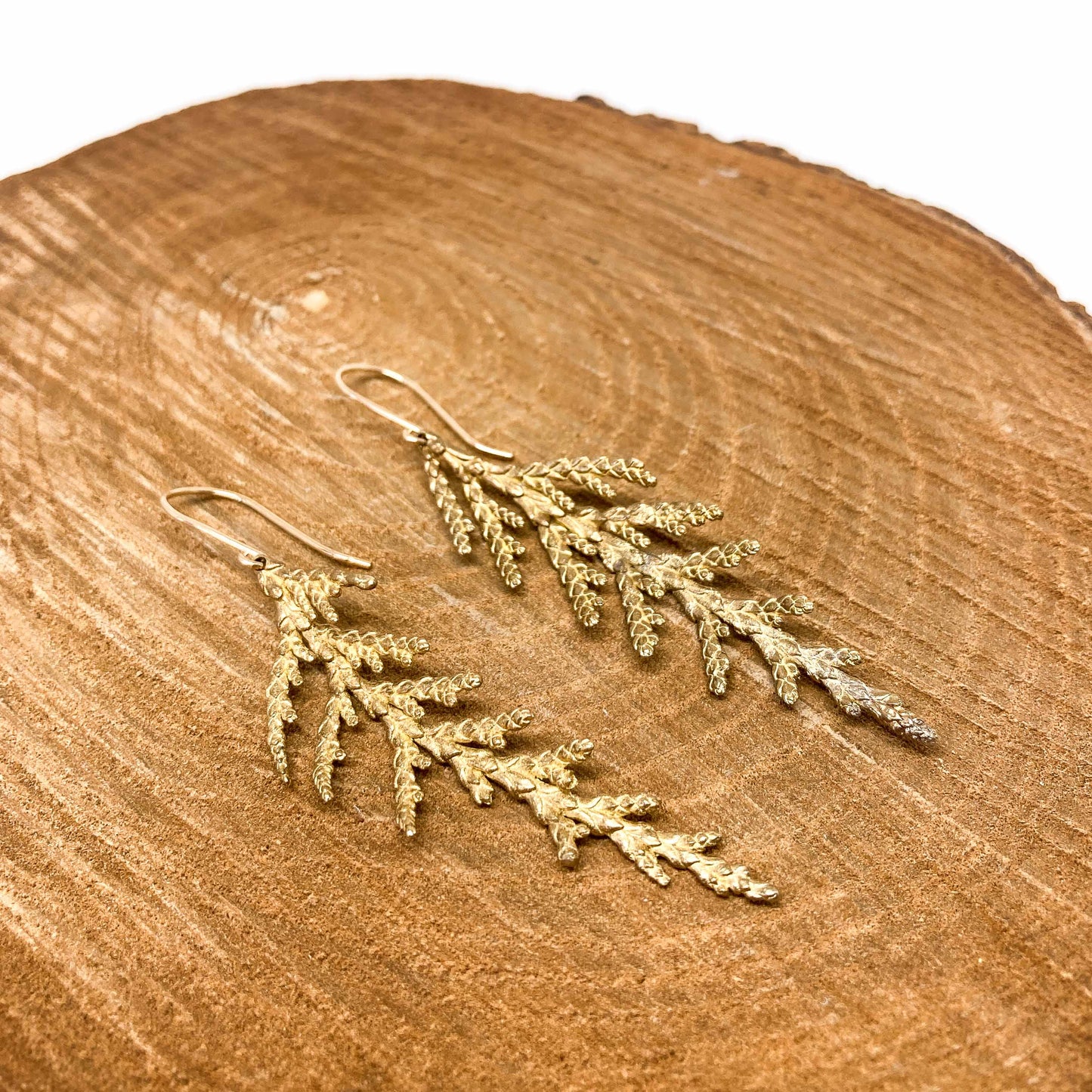Summer Cedar Branch Earrings