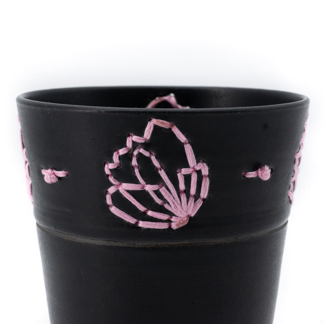 Floral Embroidered Vessels