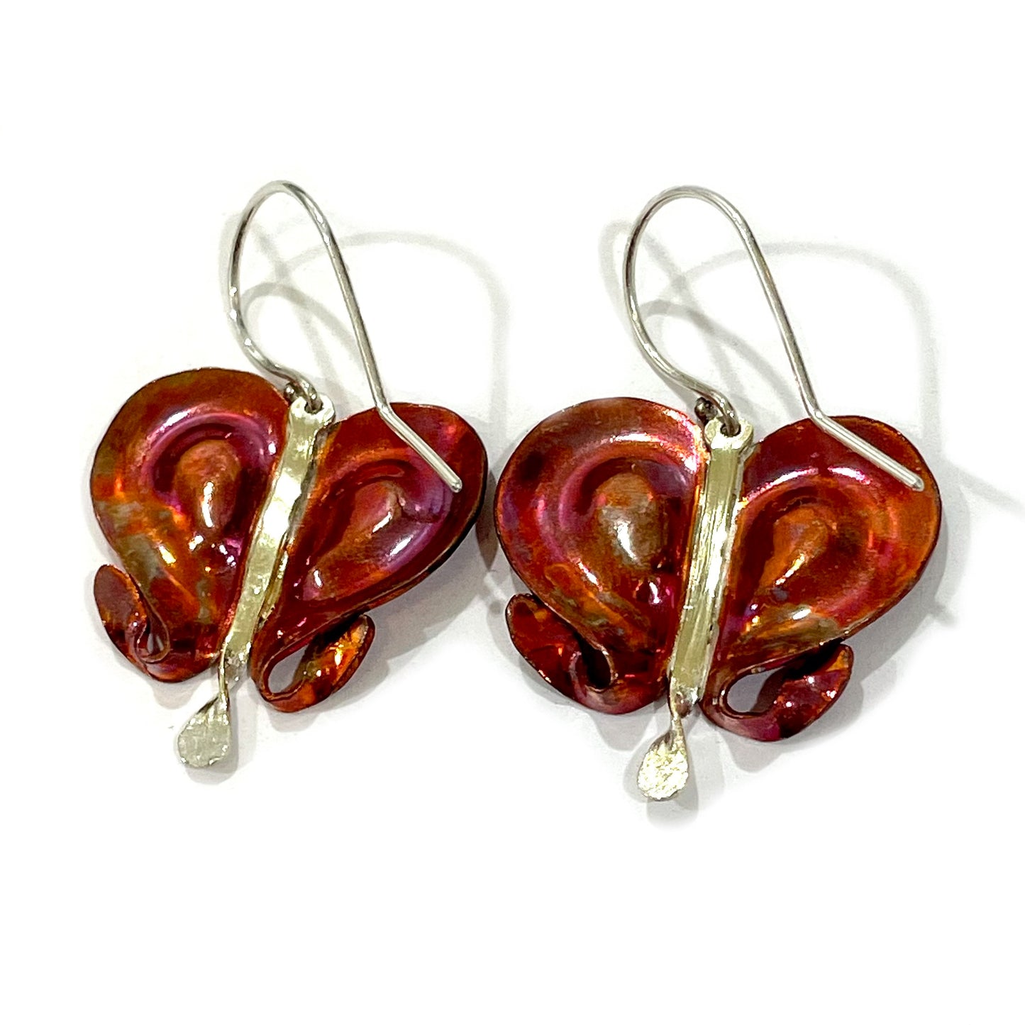 Bleeding Heart Earrings Pink
