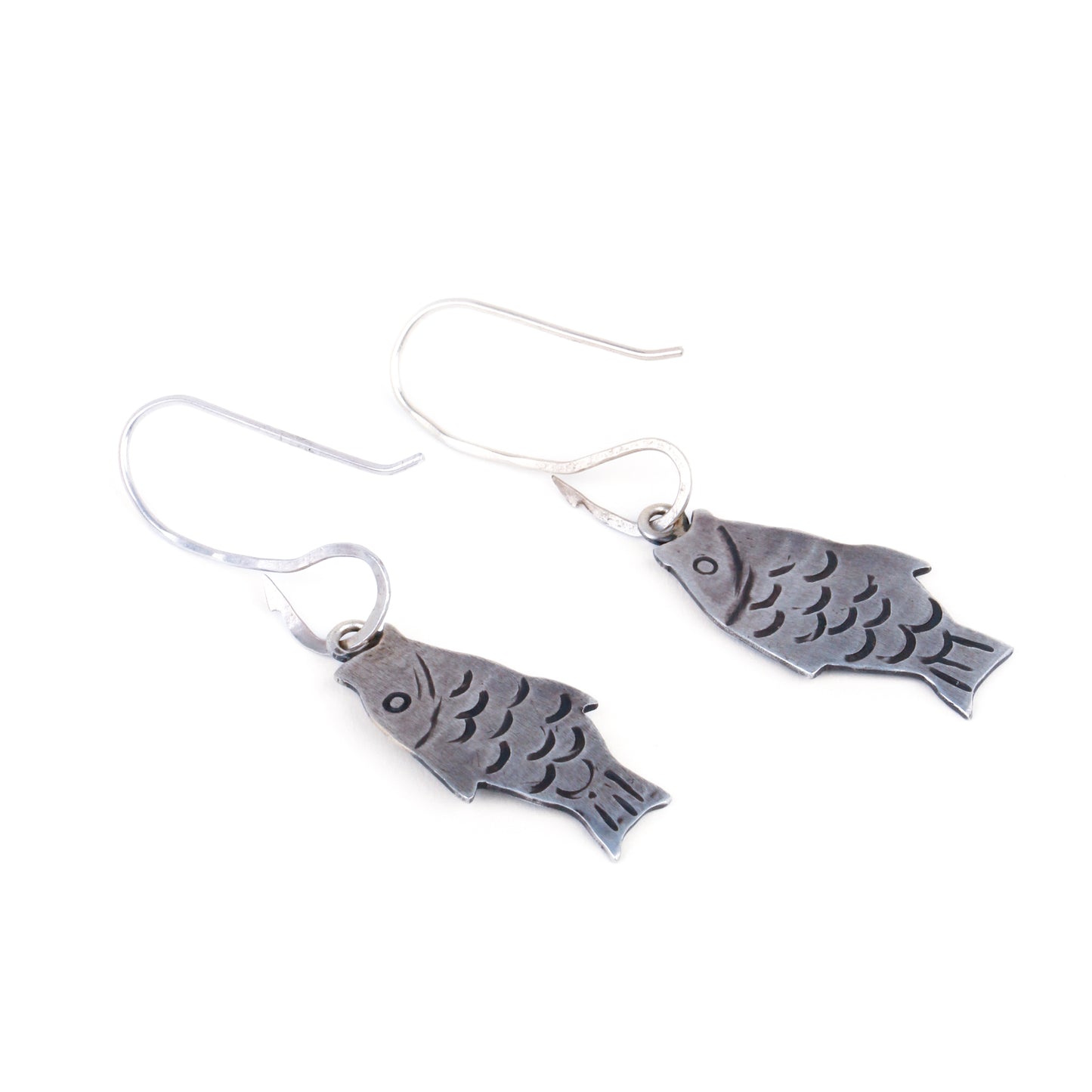 Hooked Fish Earrings
