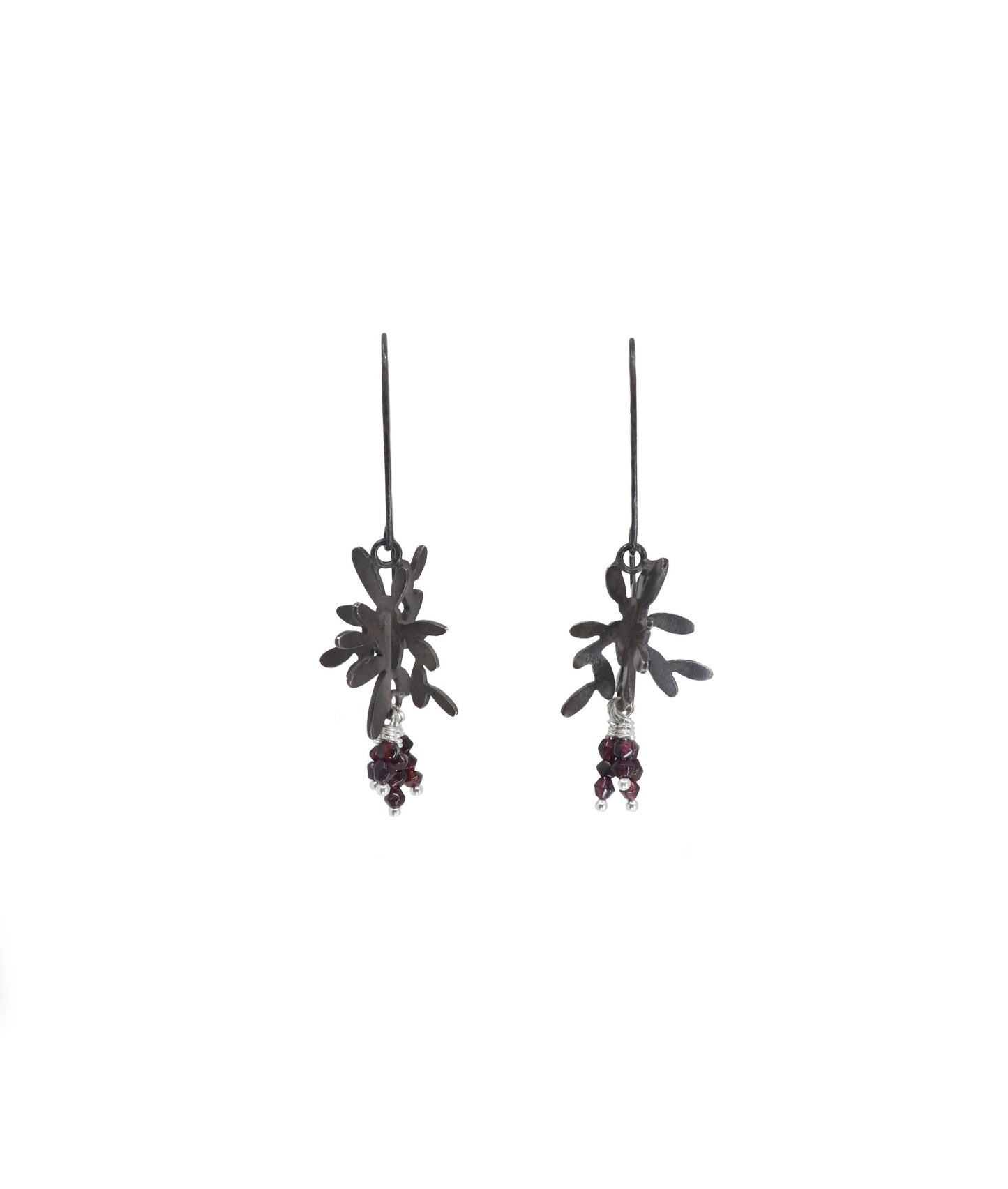 Shadow Garnet Earrings
