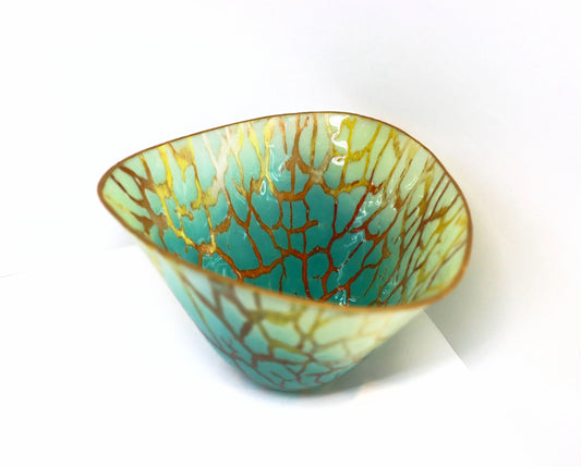 Tall Wonky Green Triangle