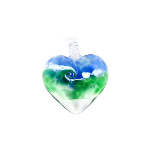 Blown Glass Heart Ornament