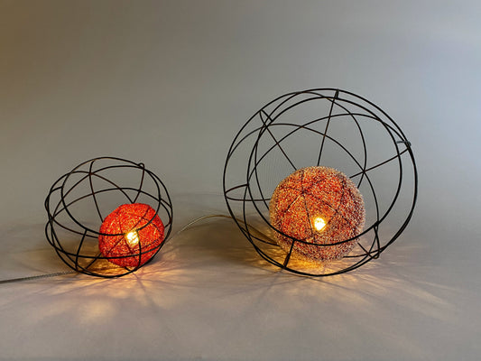 Orb Lights in Frosted Red - Craft Council of BC