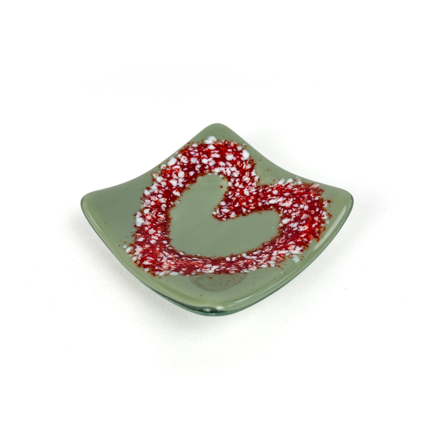 Fused Glass Heart Bowl
