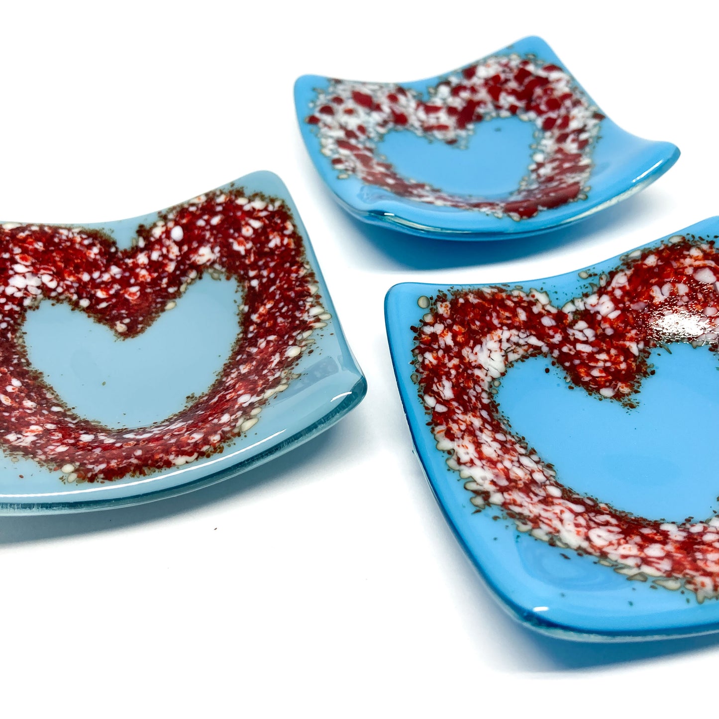 Fused Glass Heart Bowl