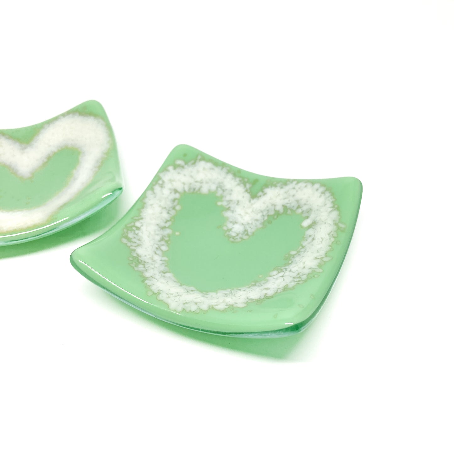 Fused Glass Heart Bowl