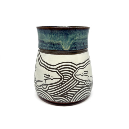 Carved Orca Mug