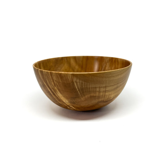 Thin Woodturned Curly Maple Bowl