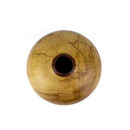 Hollow Form Spalted Maple with Red Alder Bark