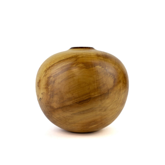 Hollow Form Spalted Maple with Red Alder Bark