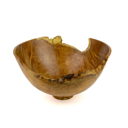 Black Locust Burl Bowl with a Natural Edge