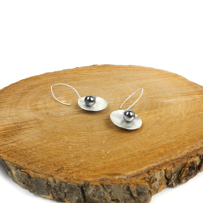 Balance Scribble Disc Dangle Earring