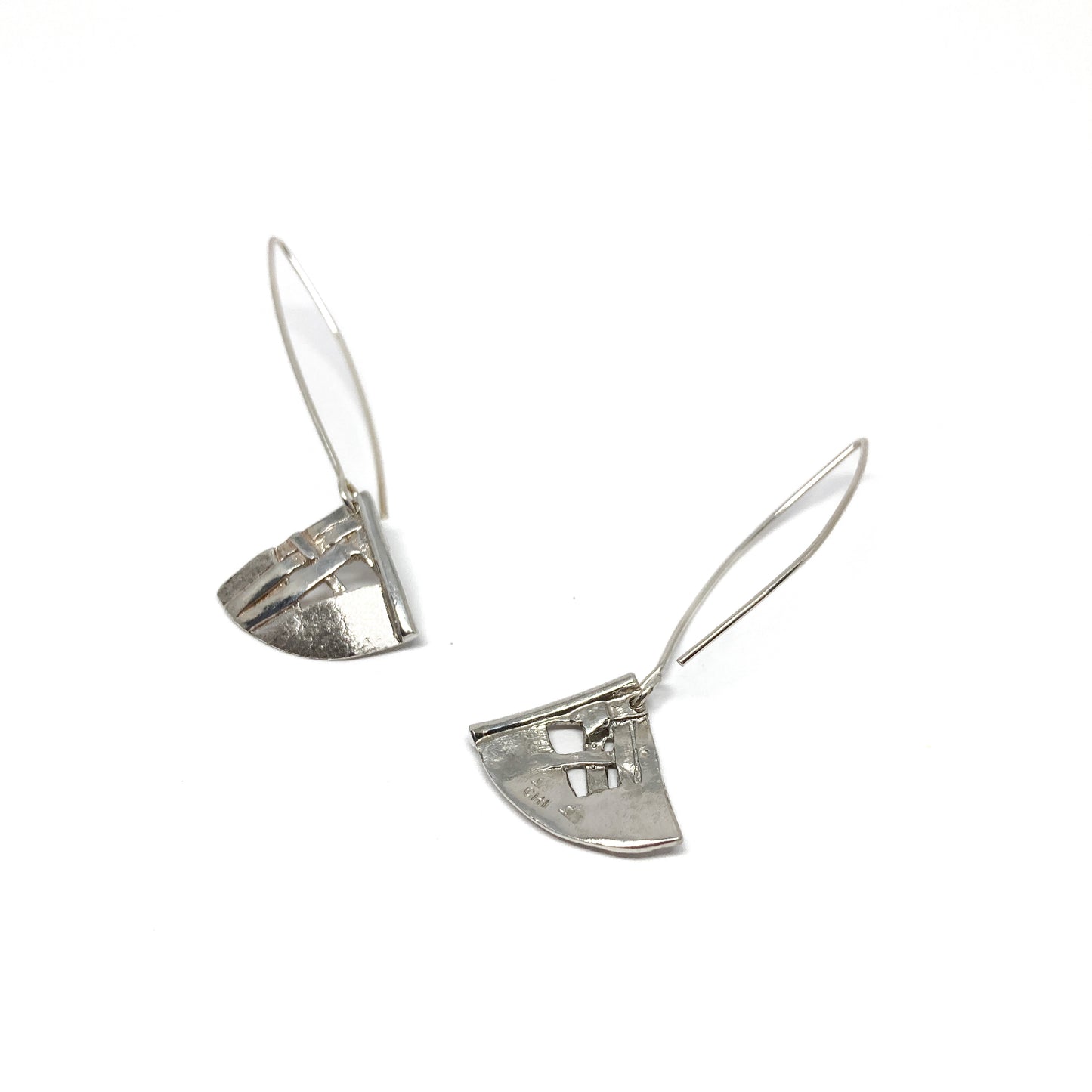 Woven Large Kite Dangle Earrings