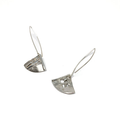 Woven Large Kite Dangle Earrings