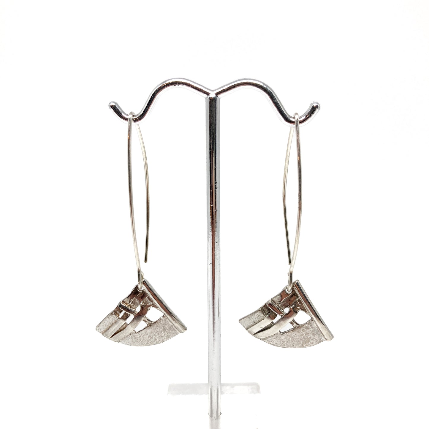 Woven Large Kite Dangle Earrings