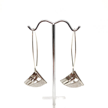 Woven Large Kite Dangle Earrings