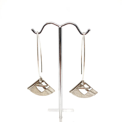 Woven Large Kite Dangle Earrings