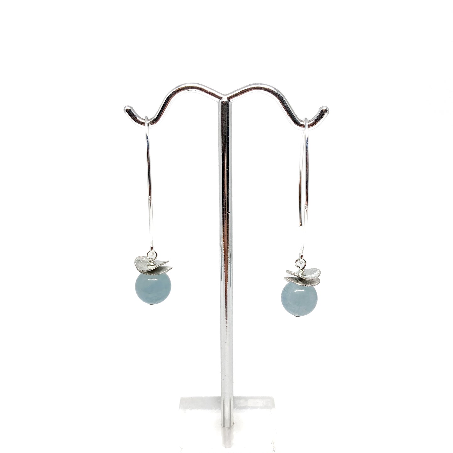 Acorn Double Brushed Petals with Gemstone Earrings