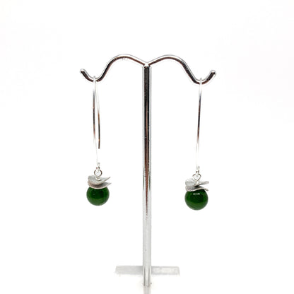 Acorn Double Brushed Petals with Gemstone Earrings