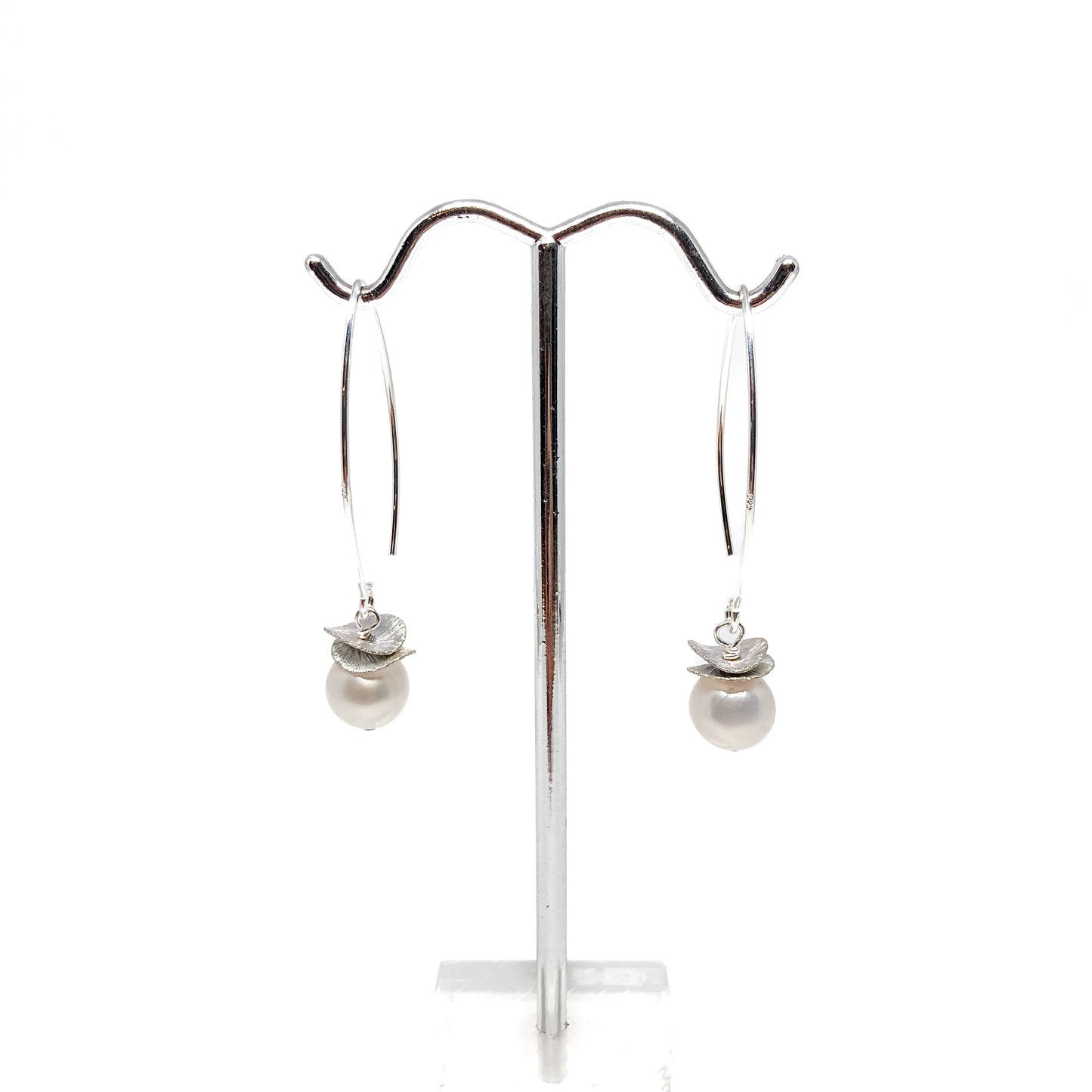 Acorn Double Brushed Petals with Gemstone Earrings