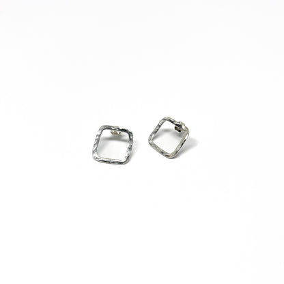 Hammered Square Earrings