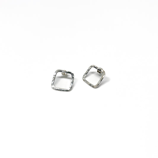 Hammered Square Earrings
