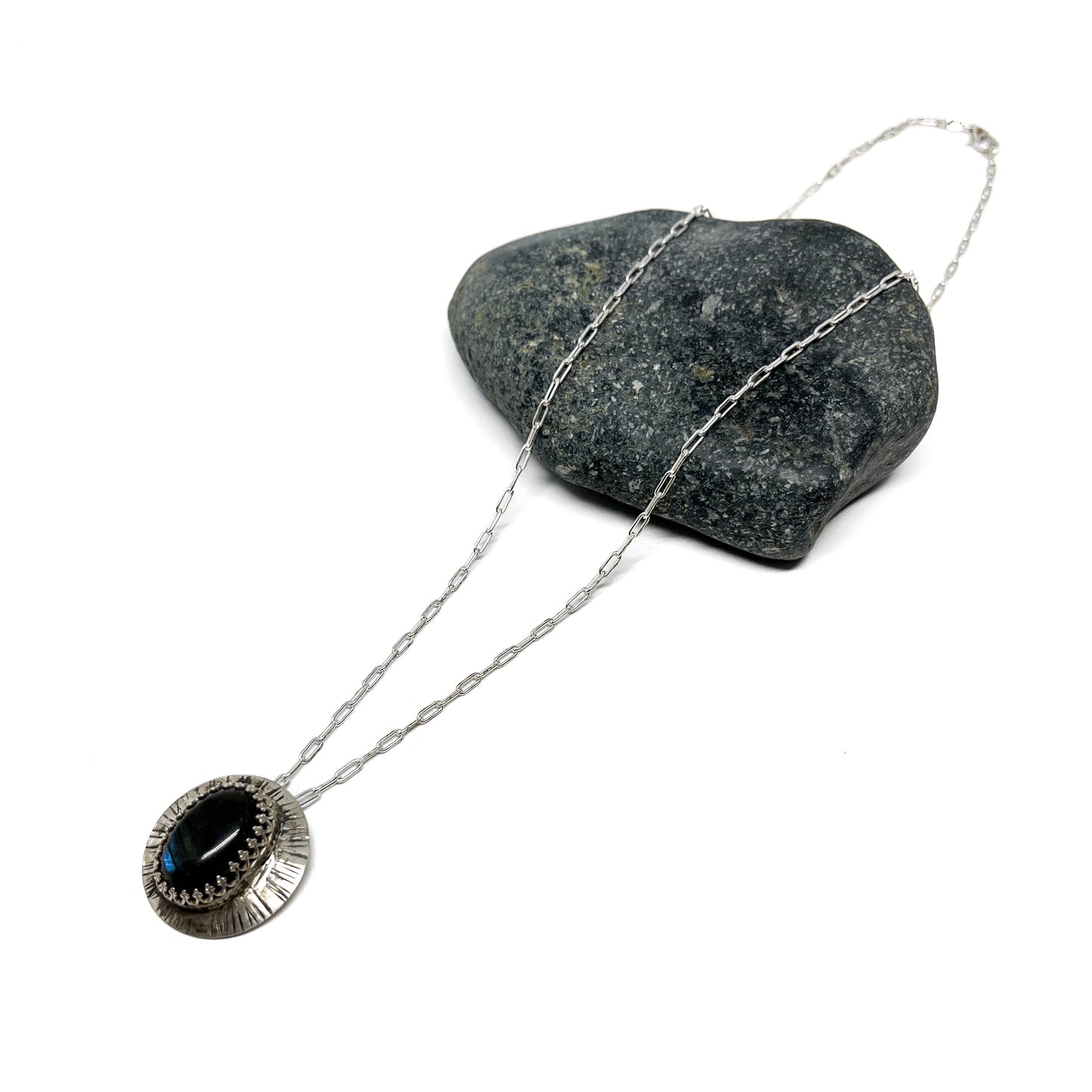 Labradorite Deep Forest Pendant
