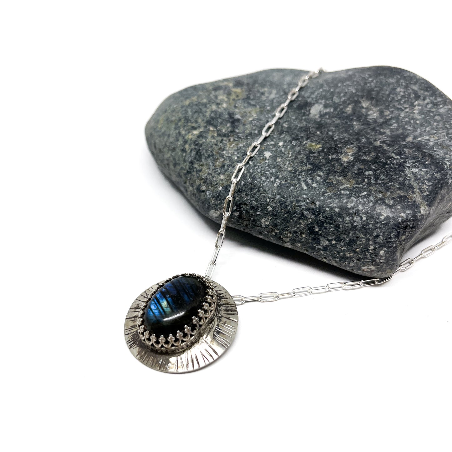 Labradorite Deep Forest Pendant