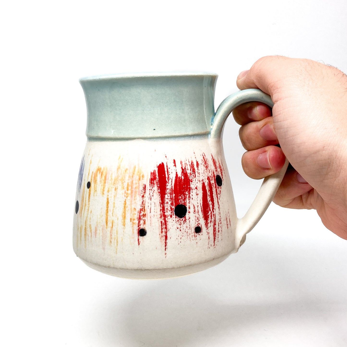 Dot and Brushstroke Mug